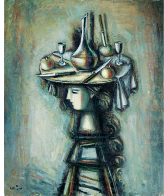GIRL WITH STILL LIFE NO.2