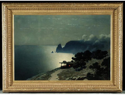 Sample artwork by Grigory Odissevich Kalmykov (1873 - 1942), known for landscape paintings - View similar artists and auction records