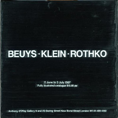 Beuys, Klein, Rothko by Simon Linke - Auction record, sale price, and art valuation. Compare with similar artists and explore comparable artworks.