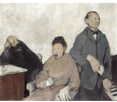 Sample artwork by Geoffrey Arthur Tibble (1909 - 1952), known for objective abstract figure, portrait and genre painting - View similar artists and auction records