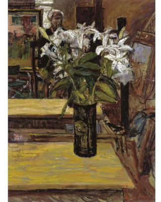Portrait of William Bowyer: Self Portrait with Lillies