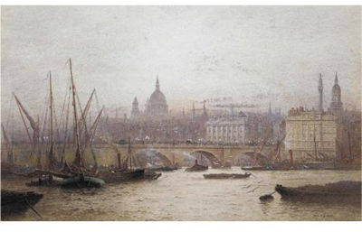 LONDON BRIDGE WITH ST PAUL'S CATHEDRAL BEYOND
