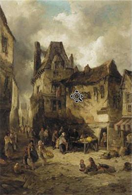 A BACK STREET, ROUEN; A STREET IN ROTTERDAM