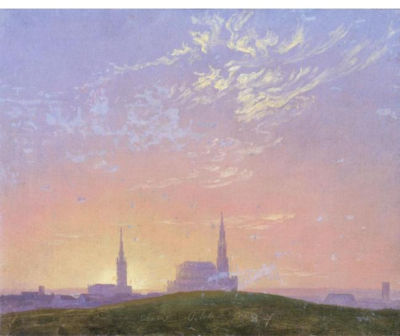 ABEND (SONNENUNTERGANG HINTER DER DRESDENER HOFKIRCHE) (EVENING: SUNSET BEHIND DRESDEN'S HOFKIRCHE) by Caspar David Friedrich - Auction record, sale price, and art valuation. Compare with similar artists and explore comparable artworks.