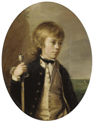 PORTRAIT OF HENRY WILLIAM BAYNTON, AGED 13 YEARS, 6 MONTHS, MIDSHIP MAN IN THE CLEOPATRA