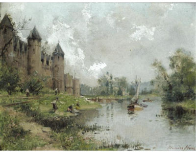 CHATEAUX DE JOSSELIN; LE PONT DE VERNON (A PAIR)
