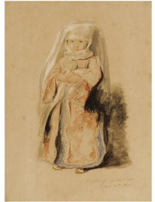 PORTRAIT OF THE INFANT DAUGHTER OF ADMIRAL WALKER, COMMANDER OF THE TURKISH FLEET