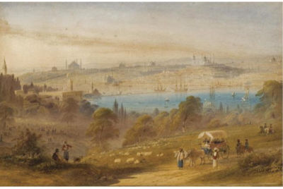 VIEW OF CONSTANTINOPLE: UP ON THE HILLS