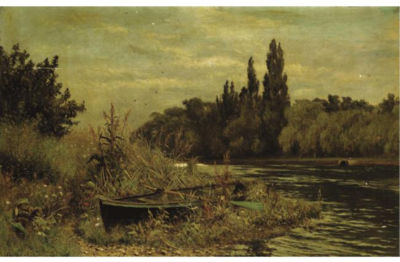 ROWING BOAT ON THE THAMES