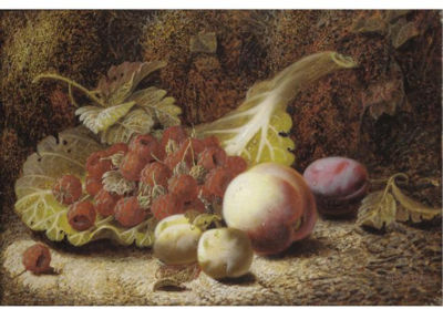 STILL LIFE WITH GRAPES; STILL LIFE WITH RASPBERRIES