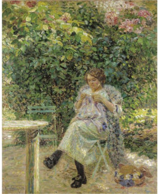 FEMME A SA COUTURE ASSISE DANS UN JARDIN by Ludovic Vallee - Auction record, sale price, and art valuation. Compare with similar artists and explore comparable artworks.