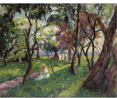 LA FAMILLE AU PARC DE SALVAR NIÈVRE by Emmanuel Victor Auguste Marie de la Villeon - Auction record, sale price, and art valuation. Compare with similar artists and explore comparable artworks.