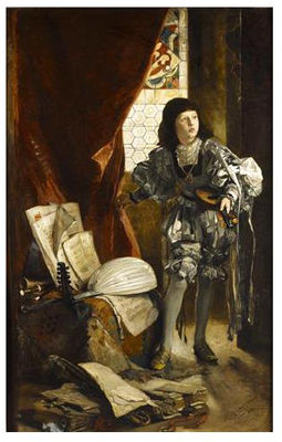 LE PAGE MUSICIEN by Hugo Charlemont - Auction record, sale price, and art valuation. Compare with similar artists and explore comparable artworks.