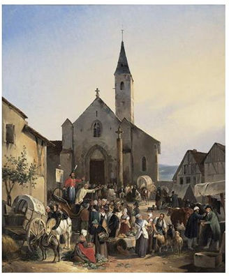 Sample artwork by Jean-Victor Vincent Adam (1801 - 1866), known for landscape, battles, soldier and horse painting - View similar artists and auction records