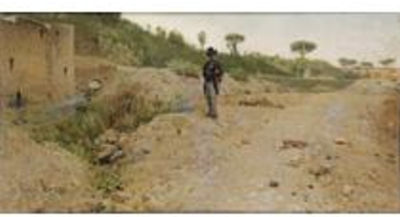 JEUNE HOMME SUR UN CHEMIN