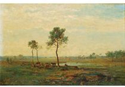 PAYSAGE À LA MARE by Charles Busson - Auction record, sale price, and art valuation. Compare with similar artists and explore comparable artworks.