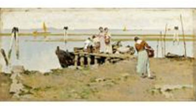 VUE SUR LA LAGUNE by Achille Formis Befani - Auction record, sale price, and art valuation. Compare with similar artists and explore comparable artworks.