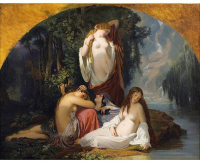 WOMAN BATHING