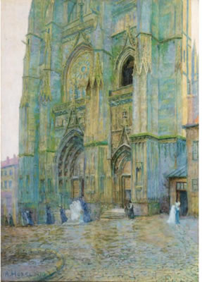 Sample artwork by Albert Horel (1876 - 1964), known for landscape painting, orientalist themes - View similar artists and auction records