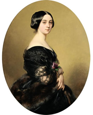 PORTRAIT DE LA BARONNE HENRI HOTTINGUER, NÉE CAROLINE DELESSERT