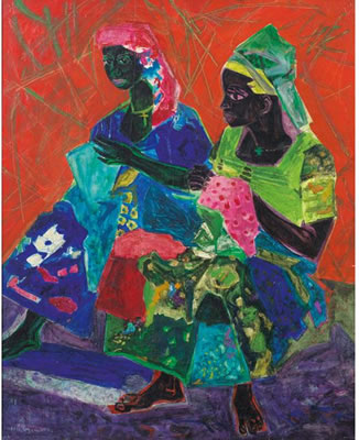AFRICAN WOMEN by Roger Bezombes - Auction record, sale price, and art valuation. Compare with similar artists and explore comparable artworks.