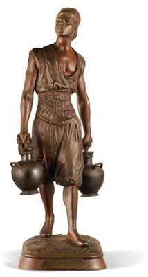 A FRENCH LATE 19TH CENTURY FIGURE OF A TUNISIAN WATER CARRIER by Jean Didier Debut - Auction record, sale price, and art valuation. Compare with similar artists and explore comparable artworks.