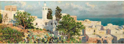 Sample artwork by Auguste Delacroix (1809 - 1868), known for genre and marine scene watercolor painting, illustrations - View similar artists and auction records