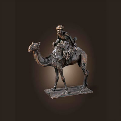 AN ARAB RIDING A CAMEL by Attilio Prendoni - Auction record, sale price, and art valuation. Compare with similar artists and explore comparable artworks.
