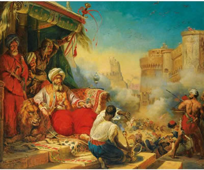 THE SLAUGHTER OF THE MAMELUKES IN CAIRO IN 1811.
