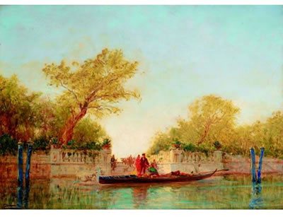 ENTRANCE OF THE FRENCH GARDEN IN VENICE by Per Krafft I - Auction record, sale price, and art valuation. Compare with similar artists and explore comparable artworks.