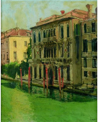 VIEW OF PALAZZO MONTECUCCOLI ALSO CALLED PALAIS POLIGNAC, VENICE by Walter Richard Sickert - Auction record, sale price, and art valuation. Compare with similar artists and explore comparable artworks.