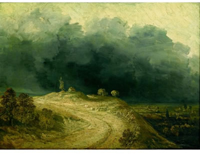 STORM EFFECT, LANDSCAPE WITH MILL