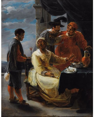 FIGURES AT A TABLE