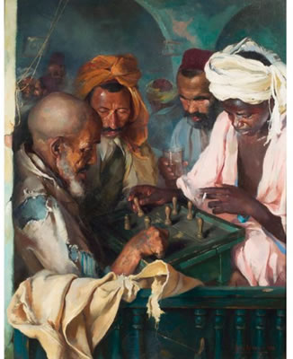 LA PARTIE DE "CHICH-BICH" by Max Leon Moreau - Auction record, sale price, and art valuation. Compare with similar artists and explore comparable artworks.