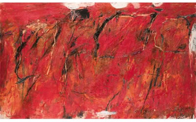 SOLLUK by Emil Schumacher - Auction record, sale price, and art valuation. Compare with similar artists and explore comparable artworks.