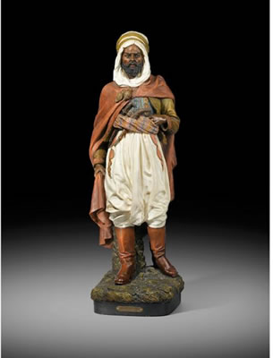 CHEF KABYLE, VERS 1895 by Joseph Le Guluche - Auction record, sale price, and art valuation. Compare with similar artists and explore comparable artworks.