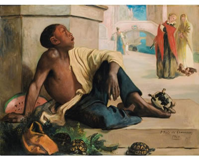 Le marchand de tortues, à Venise (1864)
