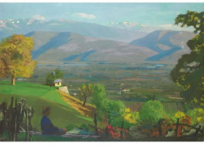 La vallée de Grésivaudan by Jules Leon Flandrin - Auction record, sale price, and art valuation. Compare with similar artists and explore comparable artworks.