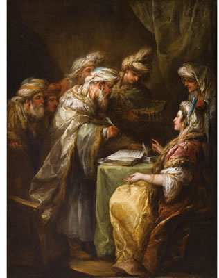 Sample artwork by Carle Van Loo (1705 - 1765), known for religion, history, genre, portrait, allegory and mythology painting - View similar artists and auction records