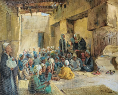 L'ÉCOLE CORANIQUE by Tony Binder - Auction record, sale price, and art valuation. Compare with similar artists and explore comparable artworks.