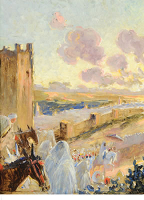 LA SORTIE DU SULTAN, PROBABLEMENT À FÈS (RECTO) AND ETUDE POUR UNE VUE DE FÈS (VERSO) À FÈS (RECTO)