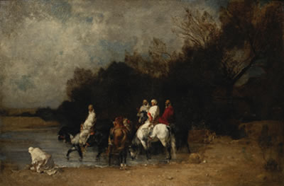 CAVALIERS À L'OUED