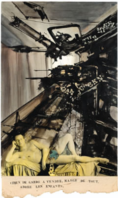 DE PERFECTA CASTITATE - DELL'UOMO - OU PRESQUE OU LE CHIEN DE GARDE OU RÉHABILITATION DE L'HUMAIN by Gianni Bertini - Auction record, sale price, and art valuation. Compare with similar artists and explore comparable artworks.