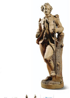 PAIRE DE FIGURES REPRÉSENTANT UNE DEMOISELLE ET UN GENTILHOMME (2)