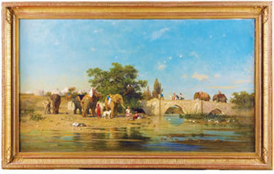 Sample artwork by Charles Tournemine (1812 - 1872), known for painting - View similar artists and auction records