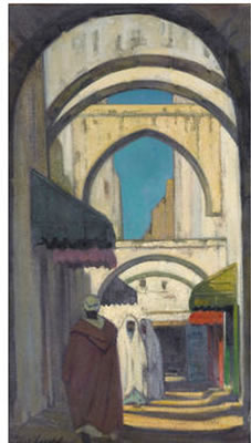 PERSONNAGES DANS LA MÉDINA