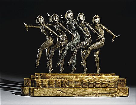 LES GIRLS by Dimitri Haralamb Chiparus - Auction record, sale price, and art valuation. Compare with similar artists and explore comparable artworks.
