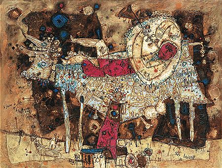 LE JOUEUR DE JAZZ ET LA VACHE BLEUE
