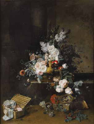 Sample artwork by Jean Louis Prevost (1760 - 1810), known for floral still life, botanical painting - View similar artists and auction records