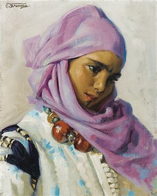 JEUNE FILLE AU COLLIER D'AMBRE
